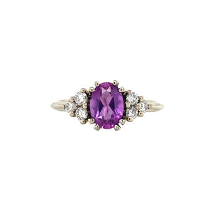 Audrey ring 14 crt white gold - Violet