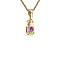 vintage Audrey pendant 14 krt - Violet