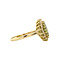 vintage Lady Di ring 14 kt - Lime
