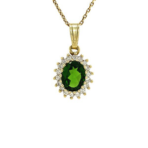 Lady di hanger 14 krt - Moss