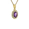 vintage Lady di pendant 14 kt - Violet