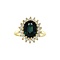 vintage Lady Di ring 14 kt - Sapphire