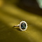 vintage Lady Di ring 14 kt - Sapphire