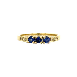 Katharine ring 14 krt - Sapphire