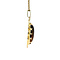 vintage Gold pendant with tiger eye 14 krt