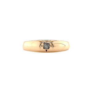 Roségouden ring met roosdiamant 14 krt