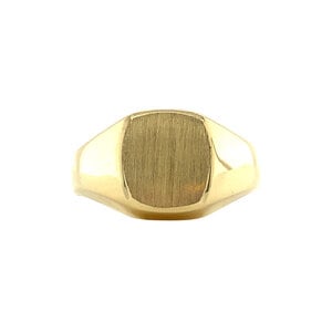 Gold signet ring 14 krt