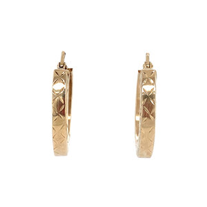 Gold fantasy earrings 14 krt