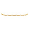vintage Gouden armband figaro 18 cm 14 krt