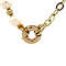 vintage Pearl necklace with gold details 43 cm 14 krt