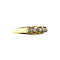 vintage Gold ring with diamonds 14 krt