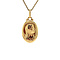 vintage Gouden hanger maria met sluier 18 krt