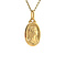 vintage Gouden hanger maria met sluier 18 krt