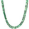 vintage Emerald necklace with gold clasp 40 cm 18 krt