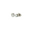 vintage White gold solitaire ear studs with diamonds 14 krt