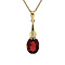 vintage Gold pendant with garnet 14 krt