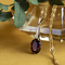 vintage Gold pendant with garnet 14 krt