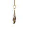 vintage Gold pendant with garnet 14 krt
