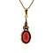 vintage Gold pendant with garnet 14 krt