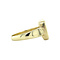 vintage Gouden zegelring met blauwe laagsteen 14 krt
