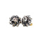 vintage Gold ear studs with rose diamond 14 krt/925