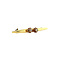 vintage Gold brooch with diamonds 14 krt