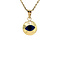 vintage Gouden hanger boze oog 14 krt
