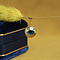 vintage Gouden hanger boze oog 14 krt