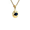 vintage Gouden hanger boze oog 14 krt