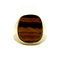 vintage Seal ring with tiger eye 8 krt