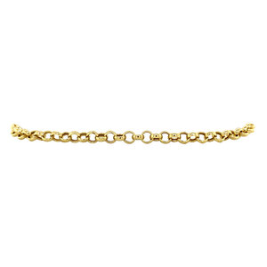 Gold bracelet jasseron 19 cm 14 krt