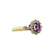 vintage Entourage ring with amethyst and diamond 9 krt