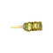 vintage Ring with quartz and diamond 9 krt