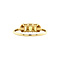 vintage Ring with quartz and diamond 9 krt