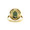 vintage Gouden ring met groene spinel 14 krt