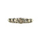 vintage Bicolour gold ring with rose diamond 12 krt