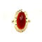 vintage Ring with carnelian 12 krt