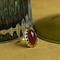 vintage Ring with carnelian 12 krt