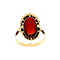 vintage Ring with carnelian 12 krt