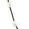 vintage Onyx collier met witte parels en een gouden sluiting 41 cm 14 krt