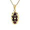 vintage Gold pendant with garnet 14 krt