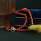 vintage Bloedkoraal collier met gouden sluiting 44 cm 14 krt