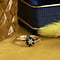 vintage Entourage ring met saffier en diamant 9 krt