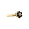 vintage Entourage ring with sapphire and diamond 9 krt