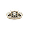 vintage White gold ring with aquamarine and diamond 18 kt
