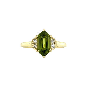 Brigitte ring 14 krt - Lime