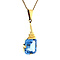 vintage Gold pendant with blue spinel 14 krt