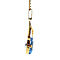 vintage Gold pendant with blue spinel 14 krt