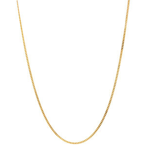 Gold length necklace gourmet 45 cm 14 krt