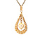 vintage Gold pendant with pearl 14 krt